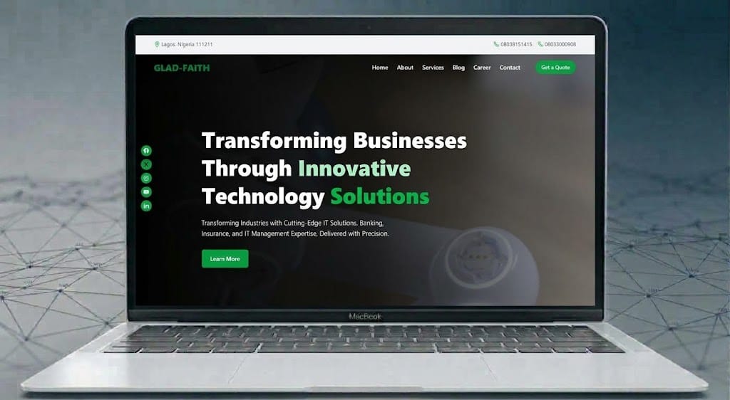 Glad Faith Wesite 